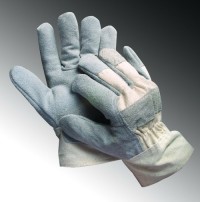 KM25LN - Găng tay da hàn ngắn kết hợp vải