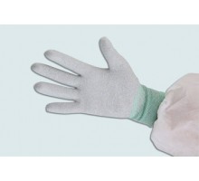 Găng tay sợi Cacbon chống tĩnh điện phủ PU lòng bàn tay 